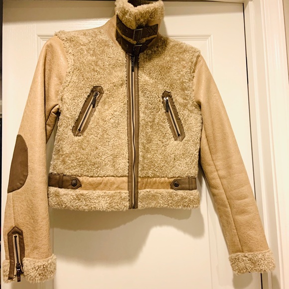 Ashley b by Bernardo Faux-Shearling Jacket - Picture 6 of 6